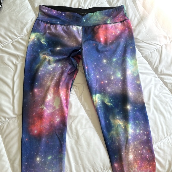 Energie size L women athletic stretchy galaxy legging - Picture 1 of 7